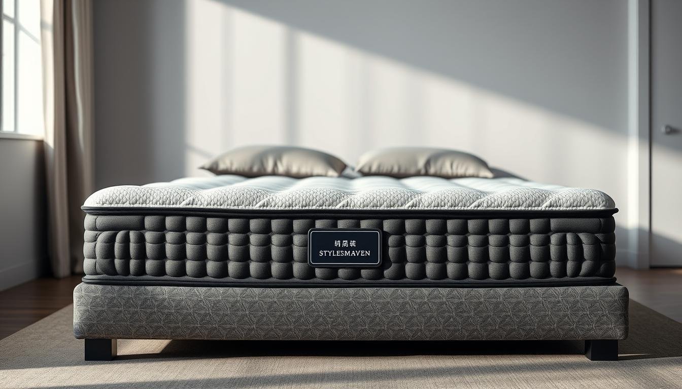 An intricate and well-engineered independent pocket spring mattress, crafted by StylesMaven to provide superior comfort and support. The mattress features a sophisticated construction with individually encased coils that contour to the body's unique shape, offering personalized pressure relief. The high-quality materials, including a plush top layer and a sturdy base, create a harmonious balance of softness and durability. The mattress is displayed in a well-lit, minimalist bedroom setting, showcasing its sleek design and highlighting its versatility to seamlessly integrate into a variety of interior styles. The overall scene conveys a sense of tranquility and relaxation, inviting the viewer to envision the unparalleled sleep experience offered by this exceptional StylesMaven independent pocket spring mattress.